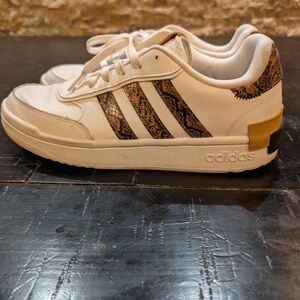 Adidas Postmove White and Brown Printed Sneakers